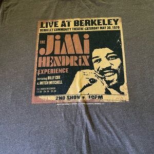1970 Jimi Hendrix concert tee. Good shape!